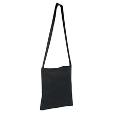 Carica l&#39;immagine nel visualizzatore di Gallery, borsa stoffa con logo in cotone nera 01257176 DET02
