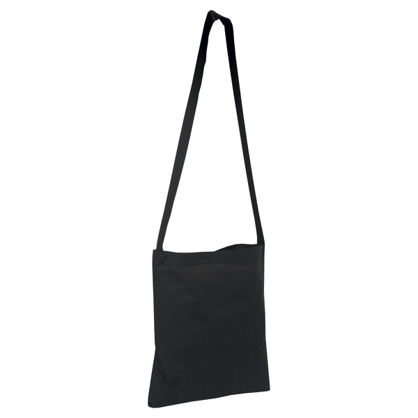 Carica l&#39;immagine nel visualizzatore di Gallery, borsa stoffa con logo in cotone nera 01257176 DET03
