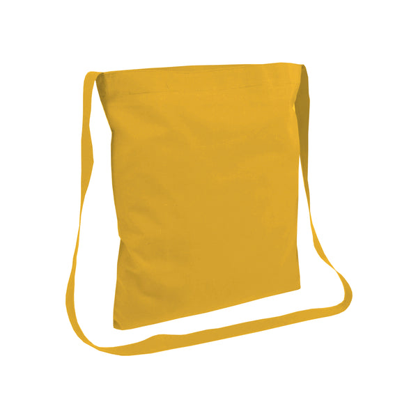 shopper bag da personalizzare in cotone gialla 01257176 VAR08