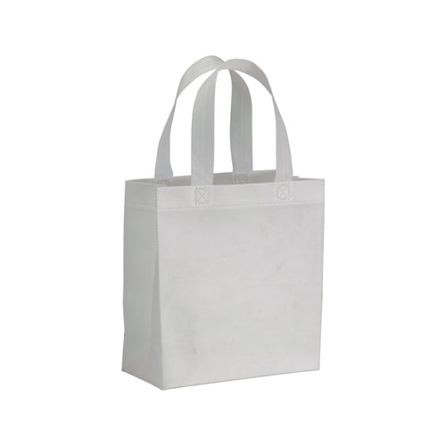 mini shopper promozionale in tnt bianca 01257414 VAR08