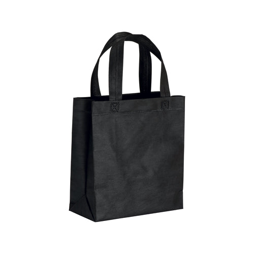 shopper bag mini personalizzabile in tnt nera 01257414 VAR06