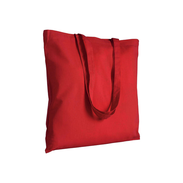 borsa tela stampata in cotone rossa 01257465 VAR02