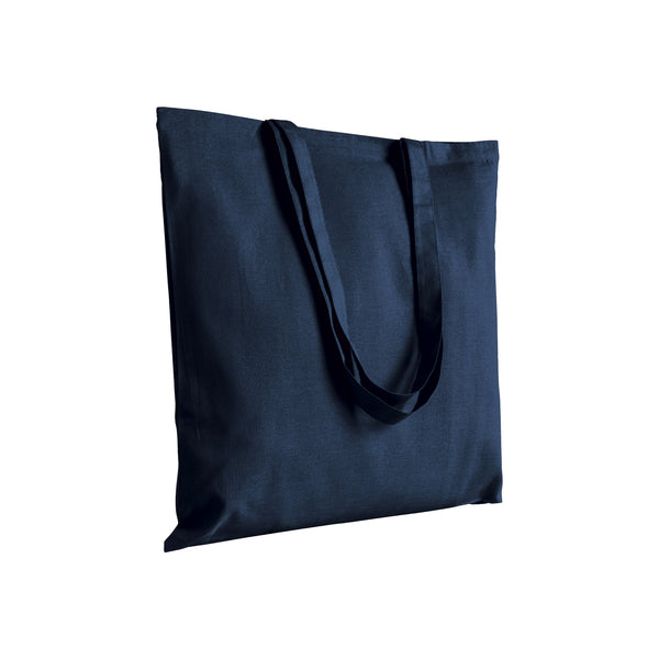 borsa personalizzata in cotone blu 01257465 VAR01