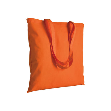borsa shopper promozionale in cotone arancione 01257465 VAR09
