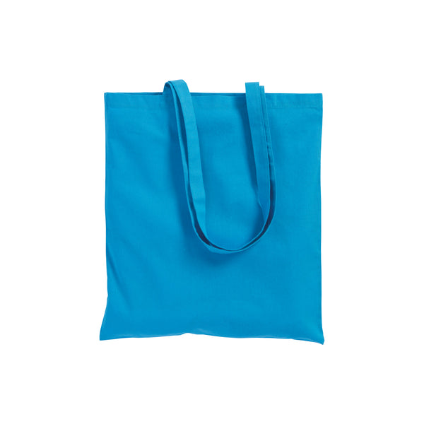 Carica l&#39;immagine nel visualizzatore di Gallery, borsa stoffa da personalizzare in cotone azzurra 01257465 DET03
