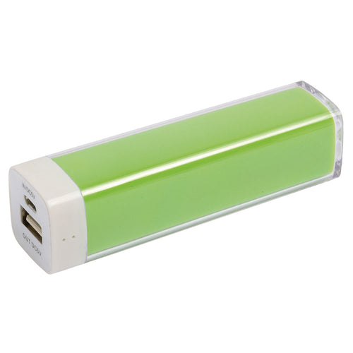 power bank stampato in plastica verde-mela 01262004 VAR06