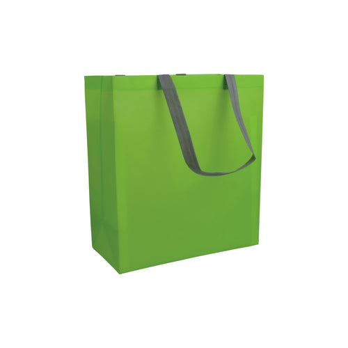 shopper stampata in tnt verde-mela 01274057 VAR01