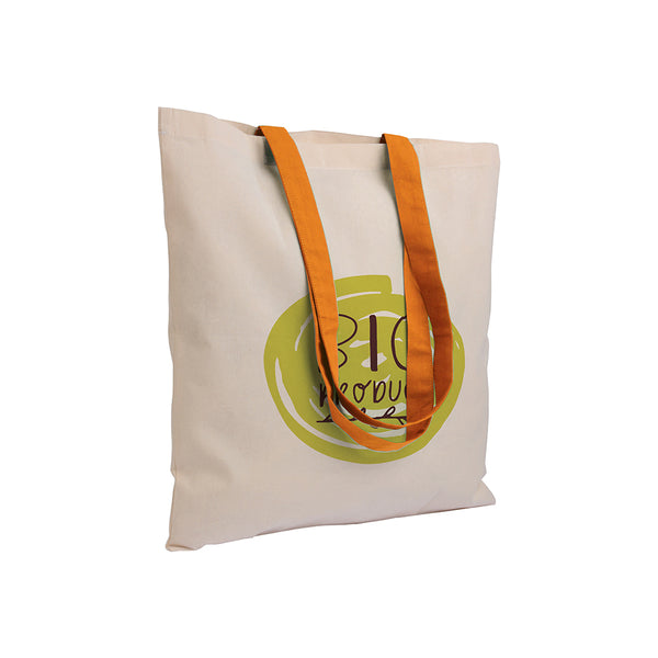 Carica l&#39;immagine nel visualizzatore di Gallery, borsa stoffa pubblicitaria in cotone arancione 01274074 DET03
