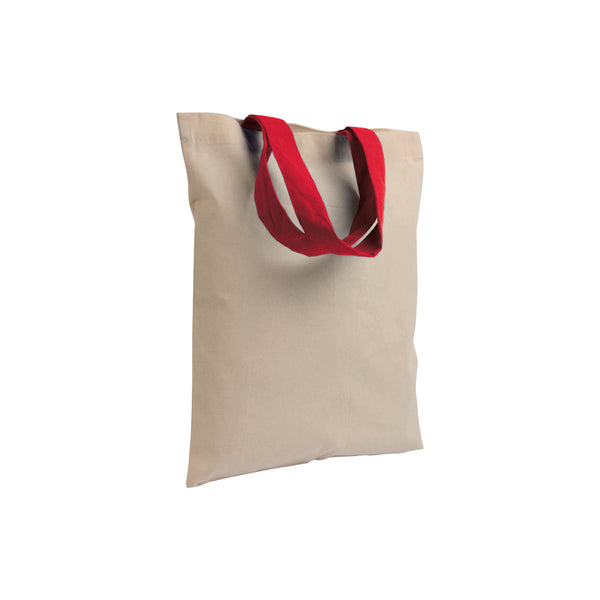 shopper bag mini personalizzata in cotone rossa 01274091 VAR03