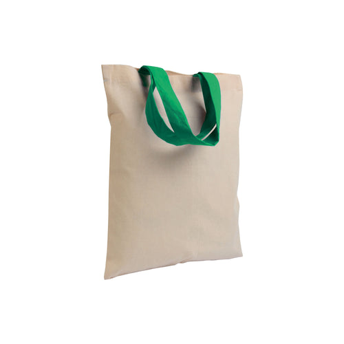 mini borsa con logo in cotone verde 01274091 VAR05