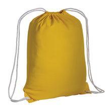 Carica l&#39;immagine nel visualizzatore di Gallery, zainetto sacca con logo in cotone giallo 01274278 VAR06
