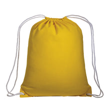 Carica l&#39;immagine nel visualizzatore di Gallery, zainetto sacca con logo in cotone giallo 01274278 DET01
