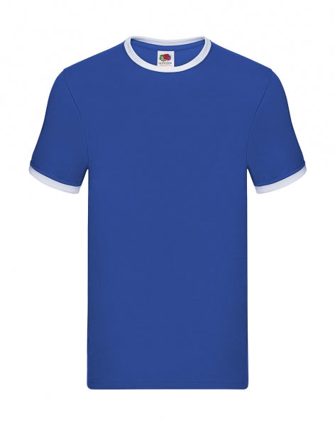t-shirt stampata in cotone 353-royal 061973717 VAR05