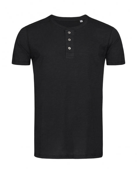 maglia stampata in cotone 102-nera 061973785 VAR02