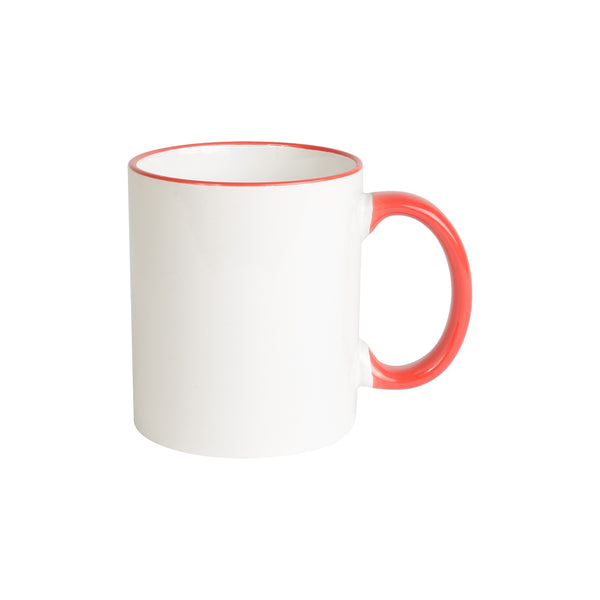 mug stampata in ceramica rossa 01279361 VAR07