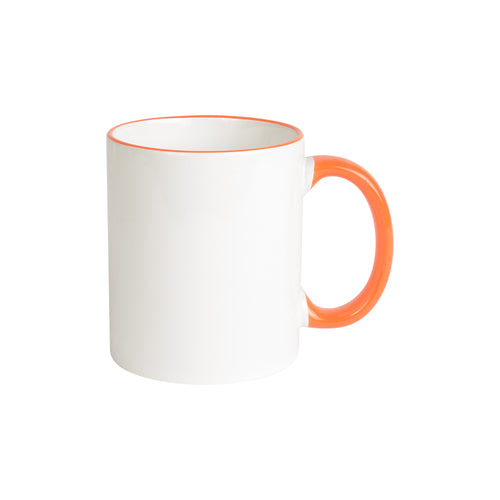 mug personalizzata in ceramica arancione 01279361 VAR05