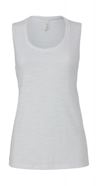 canotta con logo in poliestere 002-bianca 061984002 VAR02