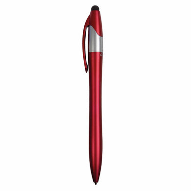 biro con logo in abs rossa 01285634 VAR02