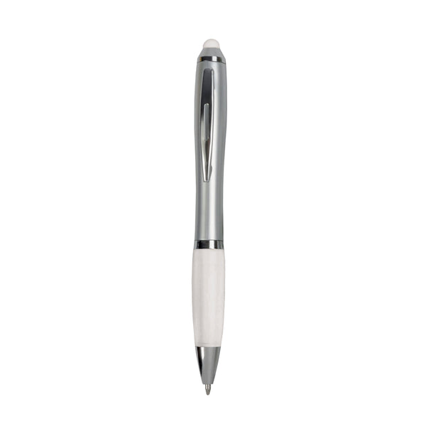 biro con logo in plastica bianca 01285821 VAR03