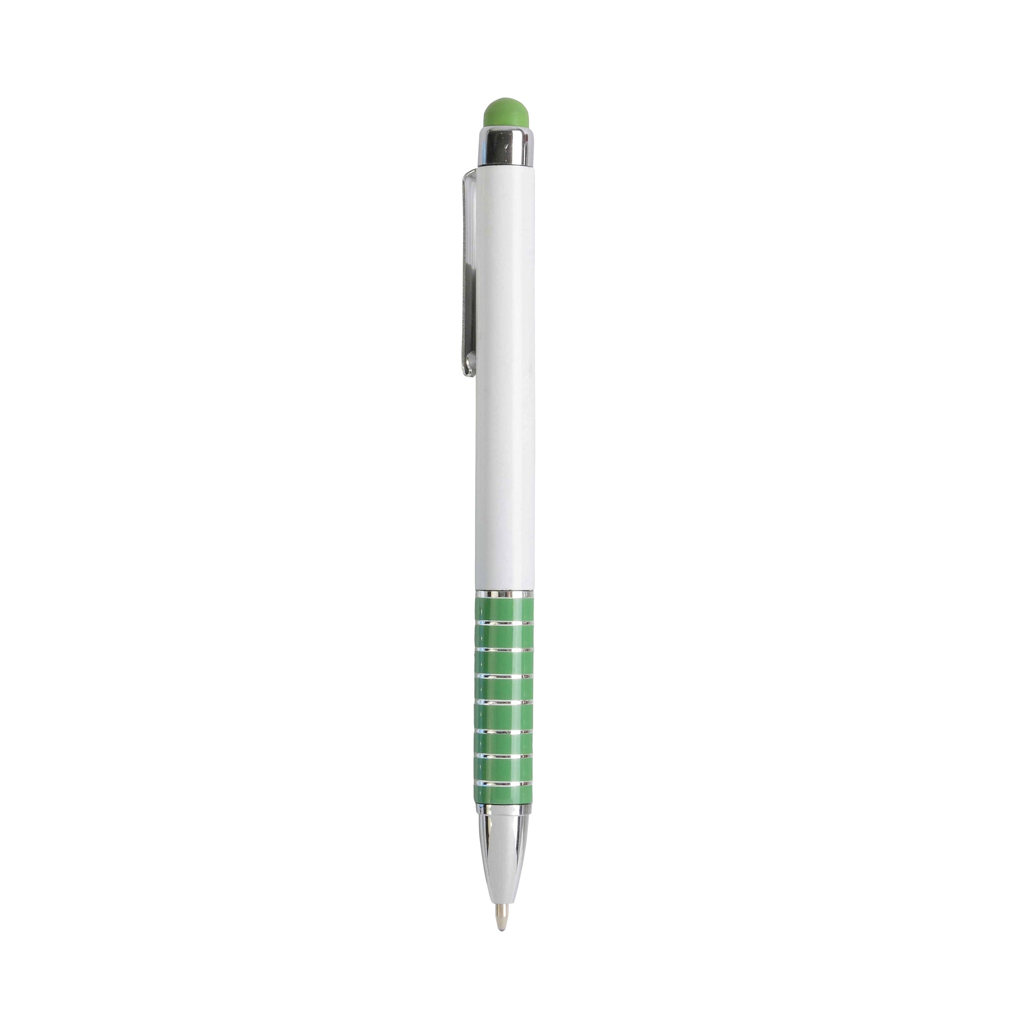 Carica l&#39;immagine nel visualizzatore di Gallery, penna personalizzabile in plastica verde 01285906 DET01
