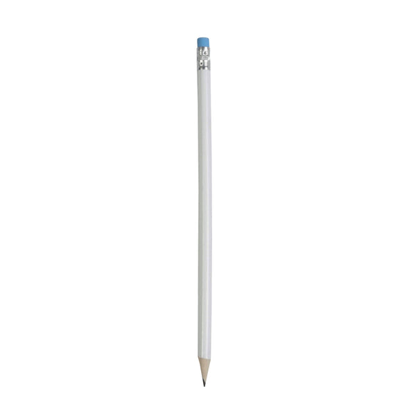 matita con logo in legno azzurra 01285957 VAR01