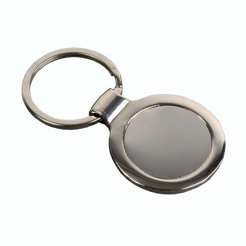 portachiavi personalizzato in metallo argento 01287436 VAR01