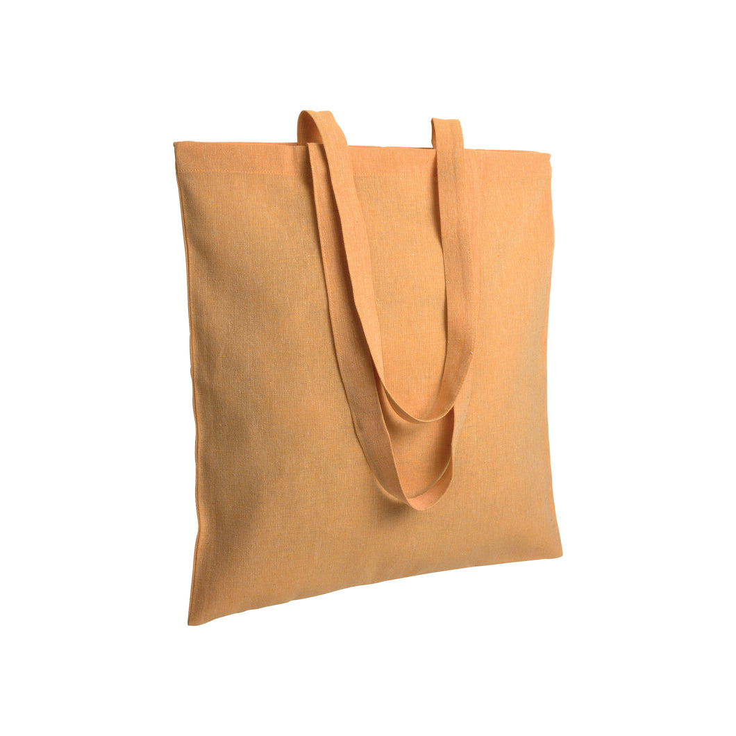 shopper bag personalizzata in cotone gialla 01290785 VAR01