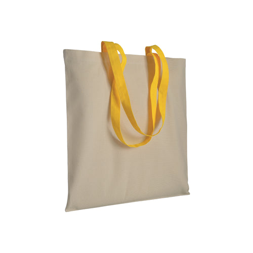 shopper bag pubblicitaria in cotone gialla 01290802 VAR07