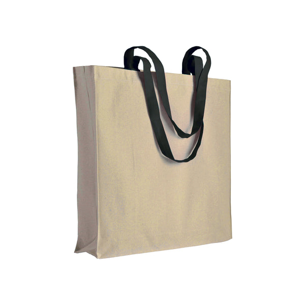 borsa stampata in cotone nera 01290819 VAR02