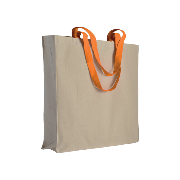 borsa promozionale in cotone arancione 01290819 VAR01