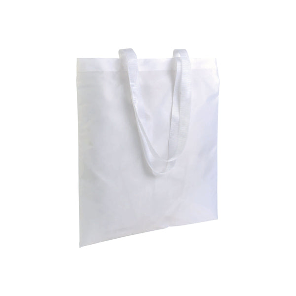 borsa promozionale in poliestere bianca 01290887 VAR01