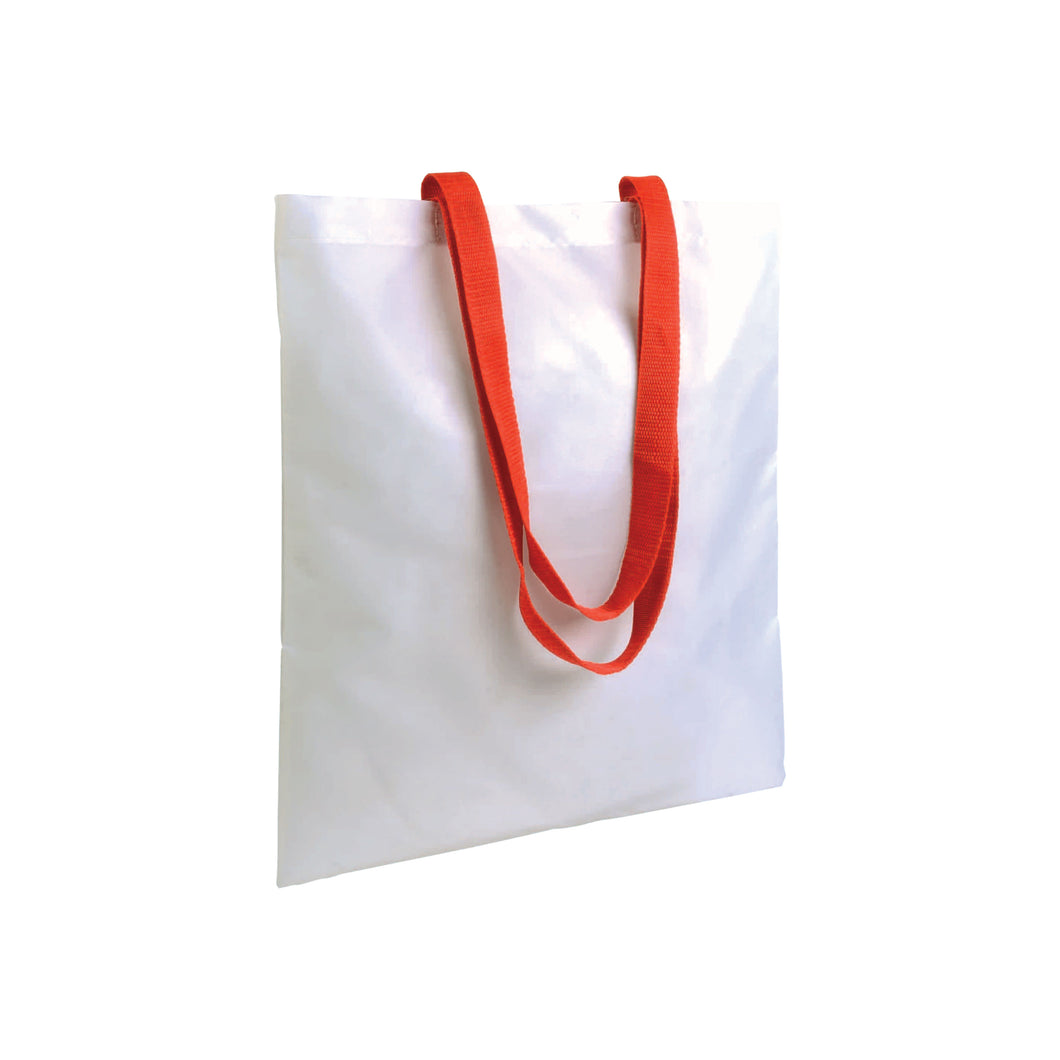 borsa da personalizzare in poliestere rossa 01290887 VAR05