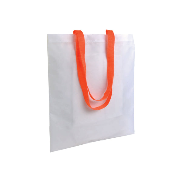 borsa stampata in poliestere arancione 01290887 VAR07