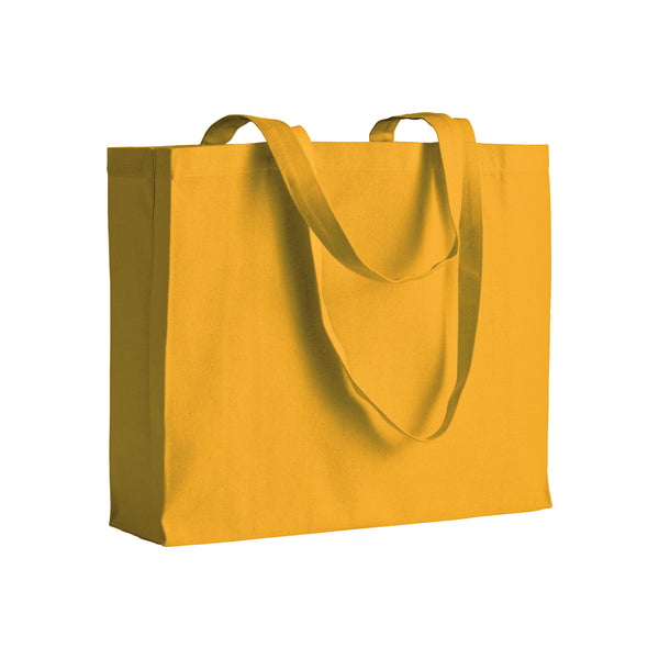 shopper pubblicitaria in cotone gialla 01290904 VAR09
