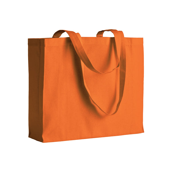 shopper personalizzata in cotone arancione 01290904 VAR03