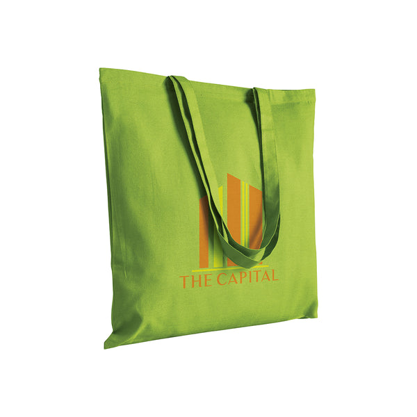 Carica l&#39;immagine nel visualizzatore di Gallery, shopper con logo in cotone verde-mela 01290938 DET03
