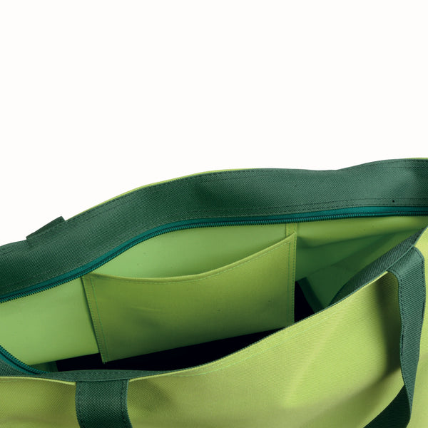 Carica l&#39;immagine nel visualizzatore di Gallery, borsa mare con logo in poliestere verde-mela 01291312 DET03
