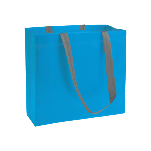 shopper stampata in tnt grigia-azzurra 01291465 VAR08