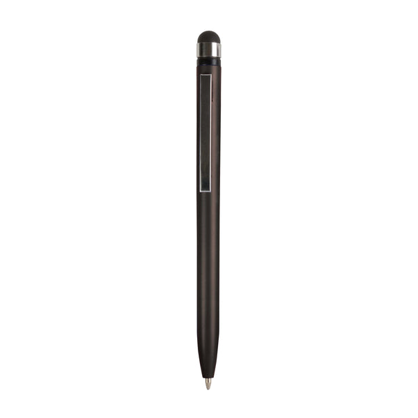 biro con logo in plastica nera 01302838 VAR06