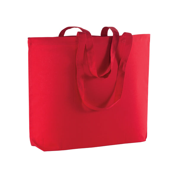 borsa promozionale in cotone rossa 01307853 VAR01