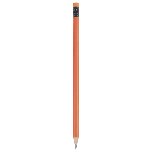 matita personalizzata in legno arancione 01319719 VAR01