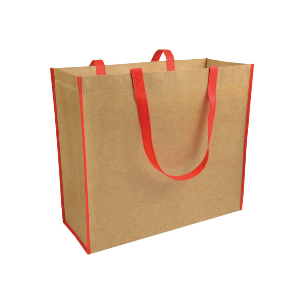 shopper bag da personalizzare in tnt rossa 01324921 VAR02