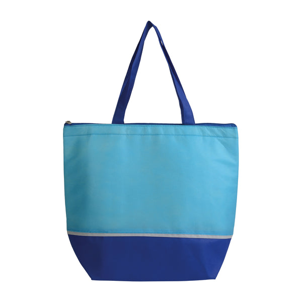 Carica l&#39;immagine nel visualizzatore di Gallery, borsa termica con logo in tnt blu-azzurra 01325159 DET01

