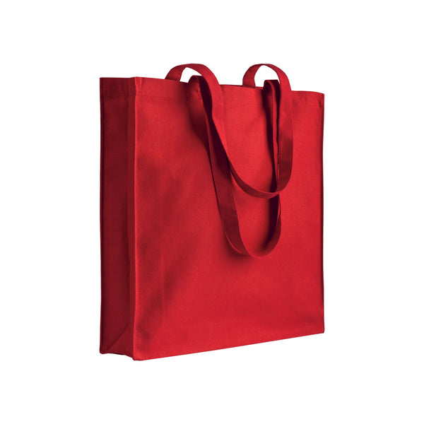 shopper promozionale in cotone rossa 01325686 VAR08