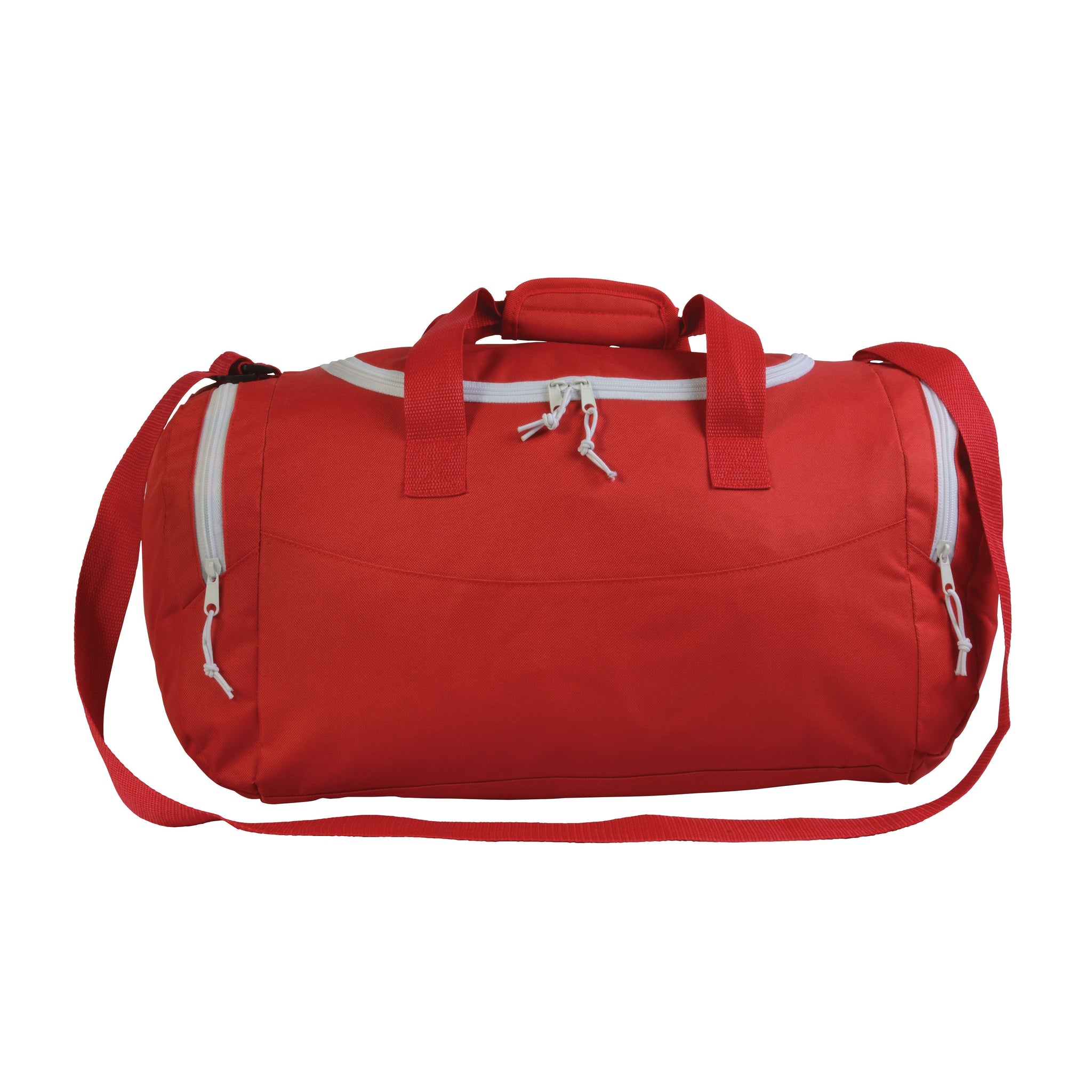Carica l&#39;immagine nel visualizzatore di Gallery, borsone sportivo personalizzato in poliestere rosso-bianco 01325737 DET01
