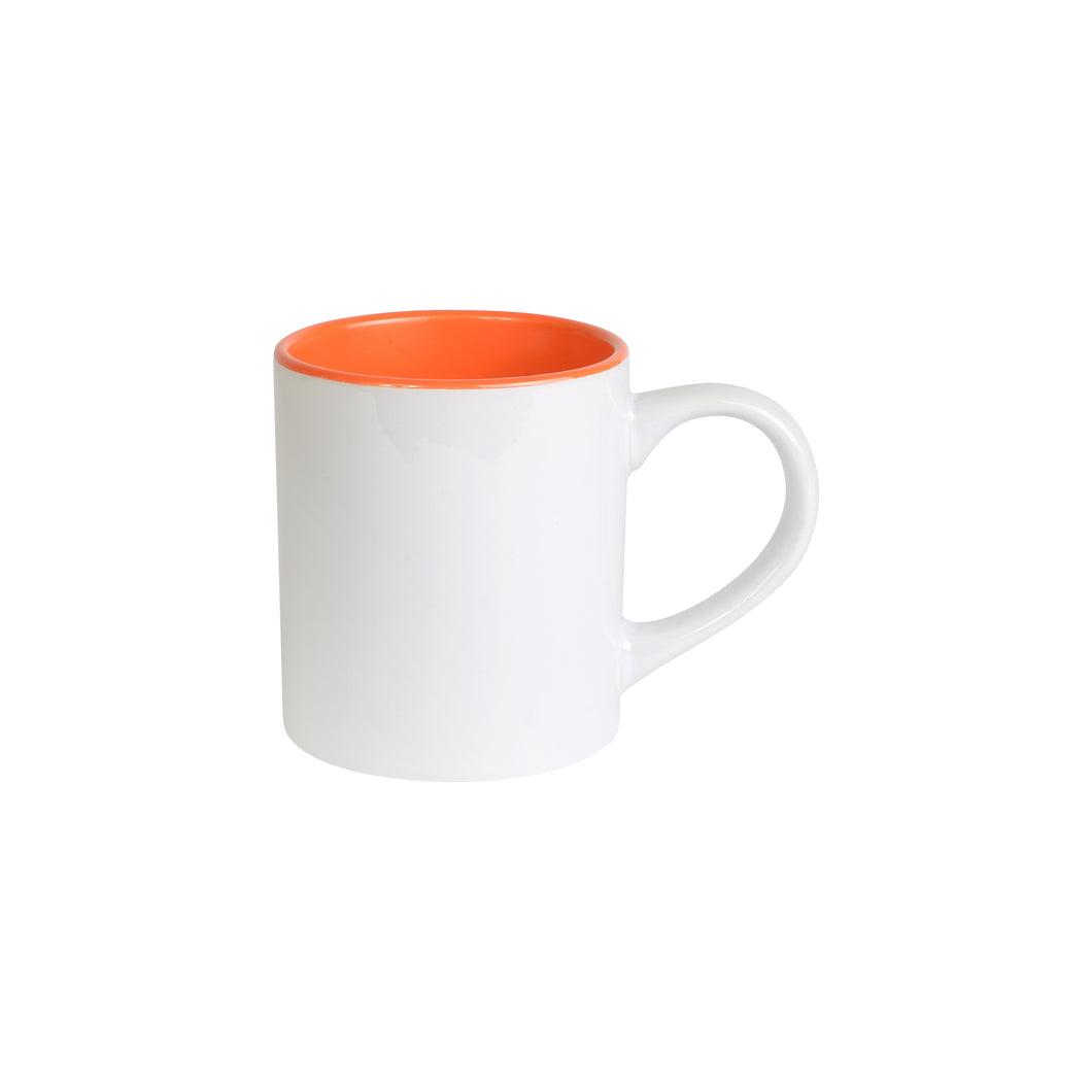 mini tazza pubblicitaria in ceramica arancione 01330361 VAR02
