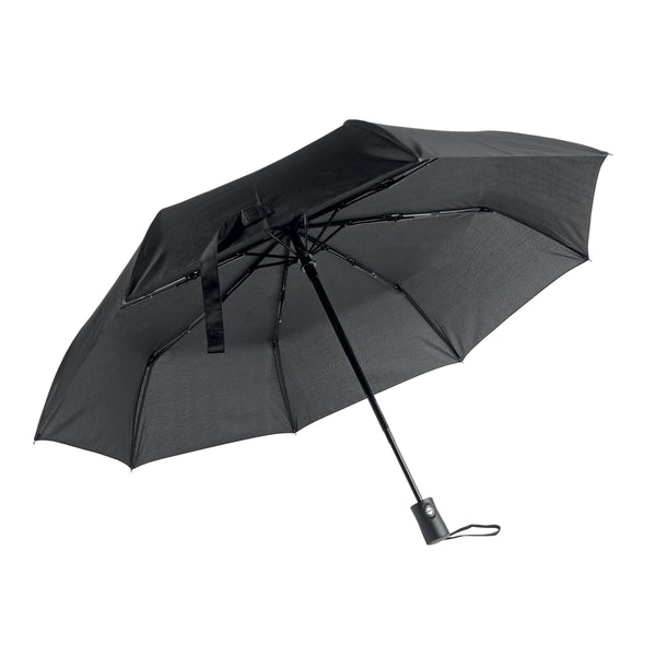 ombrello mini personalizzabile in pongee nero 01332673 VAR02