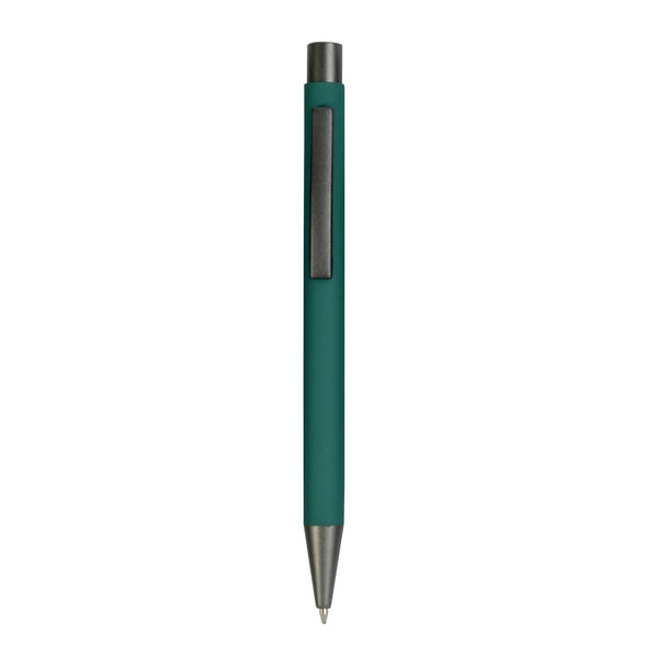 penna con logo in metallo verde 01336923 VAR07