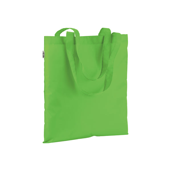 shopper stampata in rpet verde-mela 01341870 VAR07