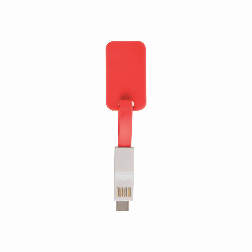 caricabatteria personalizzabile in plastica rosso 01346902 VAR02